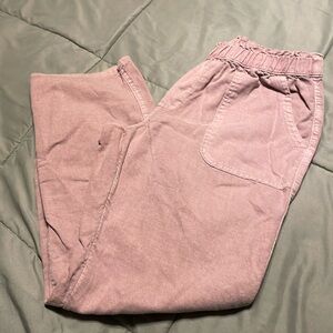 Pink/lavender lightweight cotton/linen
Girls pant
